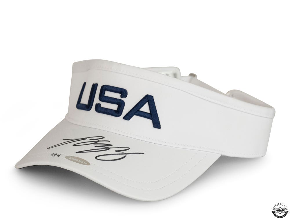 ブランドのギフト Collin Morikawa Autographed TaylorMade Hat White メンズウェア