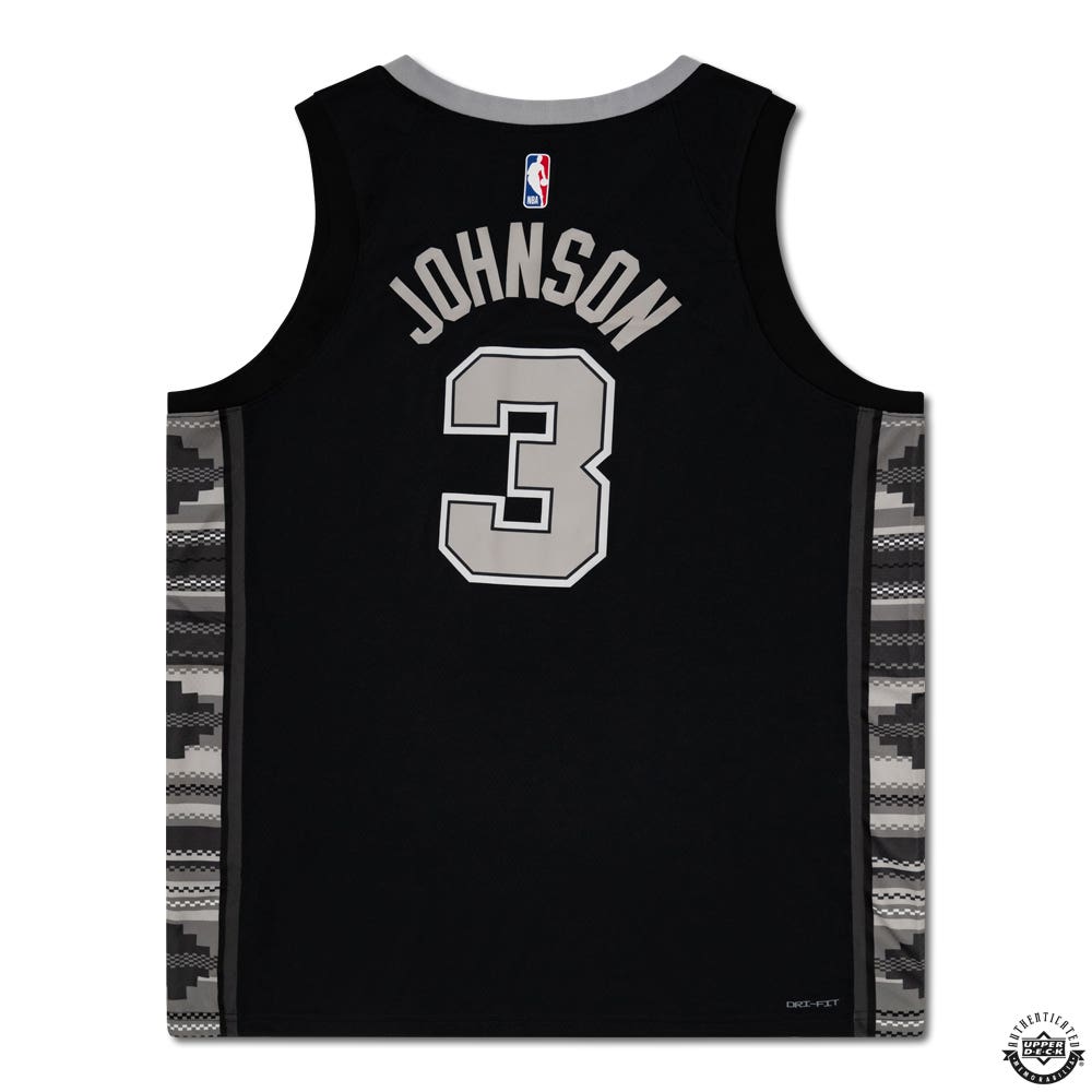 Keldon Johnson Autographed San Antonio Spurs Statement Edition Black Swingman Jersey