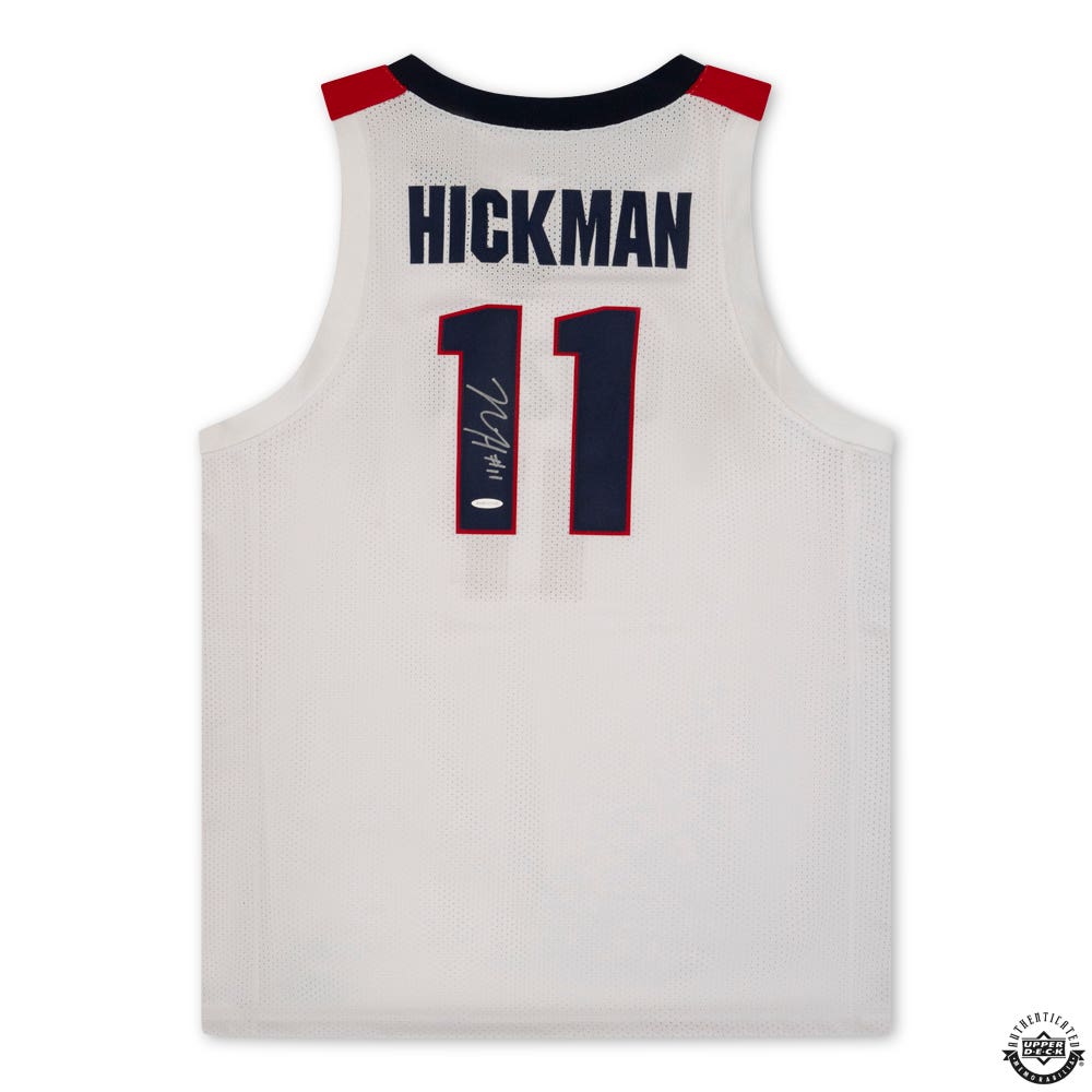 Nolan Hickman Autographed White Gonzaga Bulldogs Nike Jersey