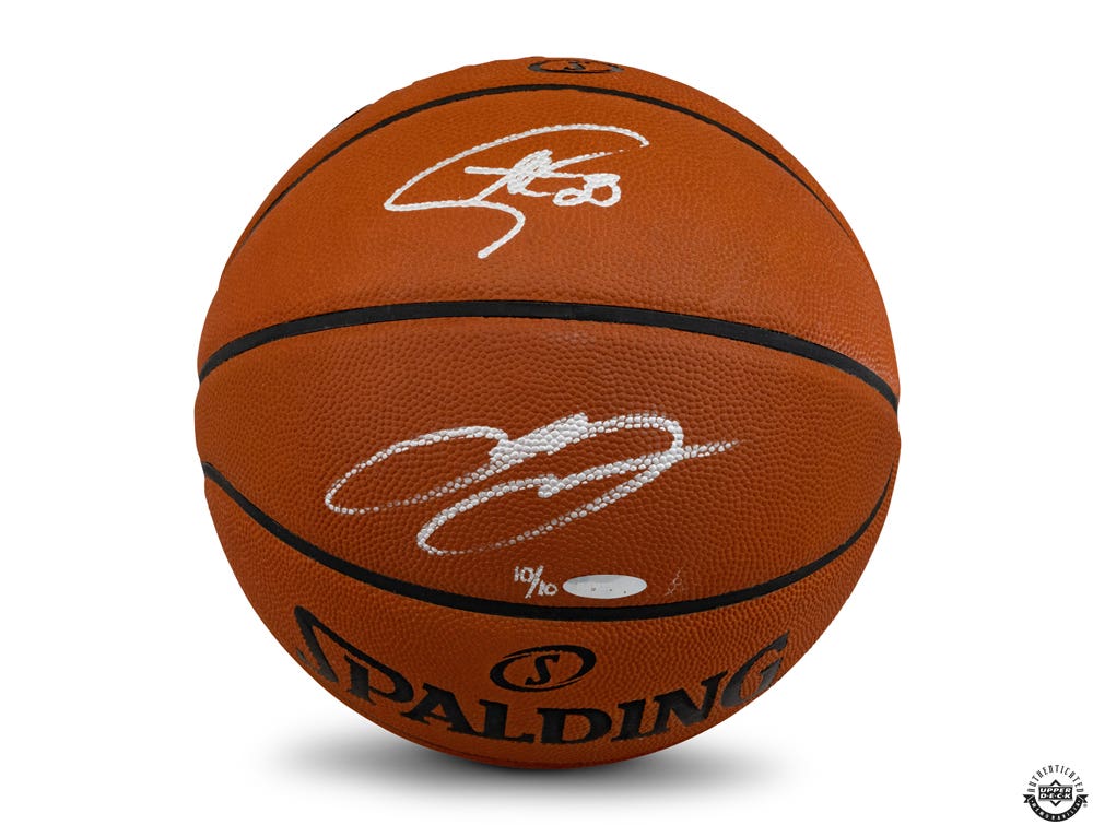 Lebron james signed basketball clearance