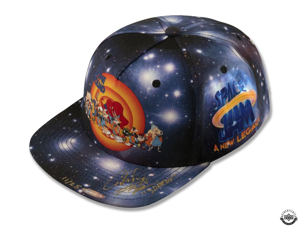 Gabriel Iglesias Autographed Mitchell Ness Space Jam A New Legacy Snapback Hat