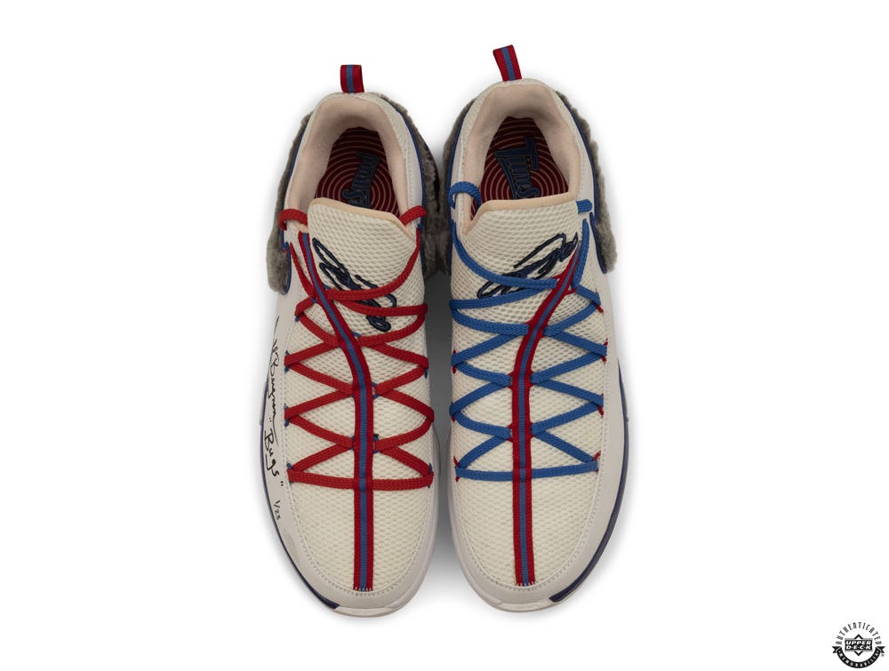 Jeff Bergman Autographed LeBron 17 Low Tune Squad Basketball Shoe