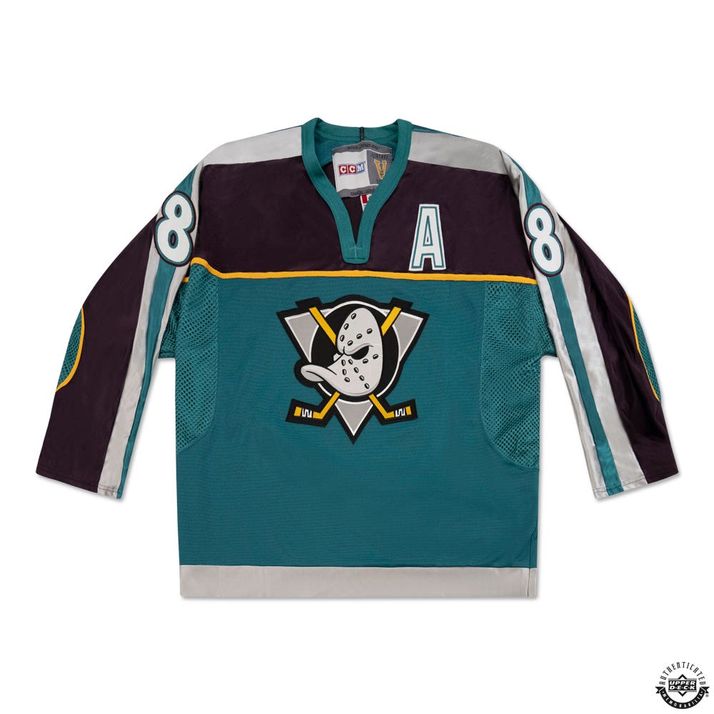 Vintage mighty ducks jersey sales