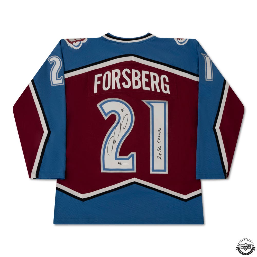 Colorado avalanche signed jersey outlet