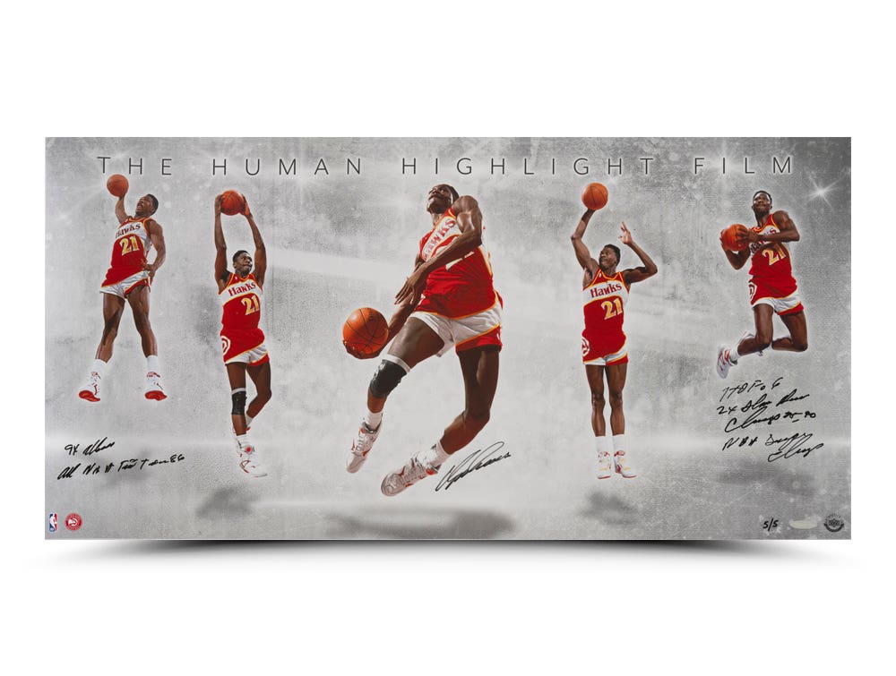 期間限定キャンペーン Wilkins Dominique Autographed All-Star “9x Inscribed & 趣味
