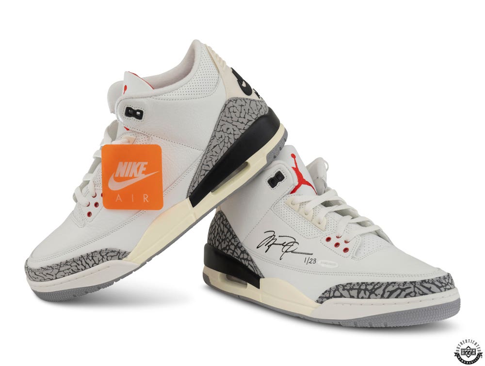Nike air jordan 3 off white clearance