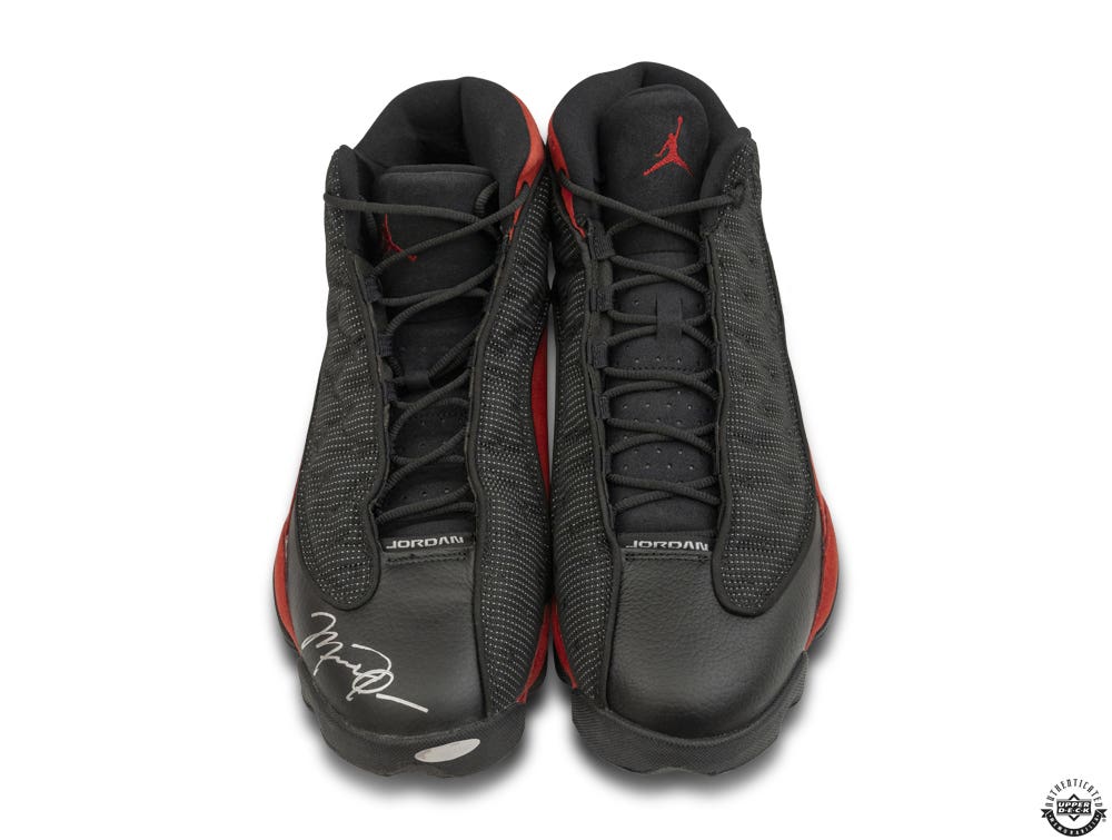 Michael Jordan Autographed Nike Air Jordan 13 Retro Bred 2017 Shoes