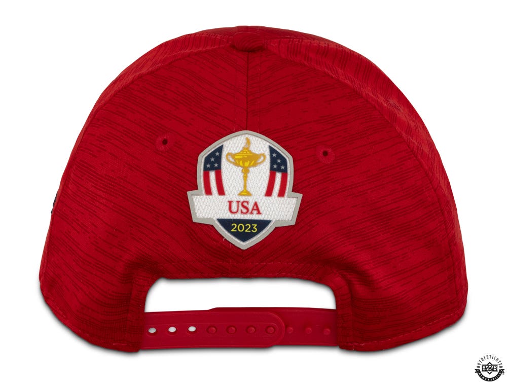 Collin Morikawa Autographed 2023 Ryder Cup USA Sunday Hat Red
