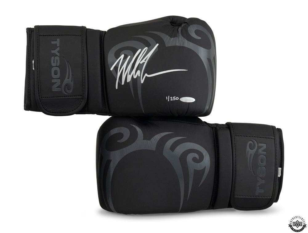 Mike Tyson Autographed Black Tyson Pro Limited Edition Boxing Gloves