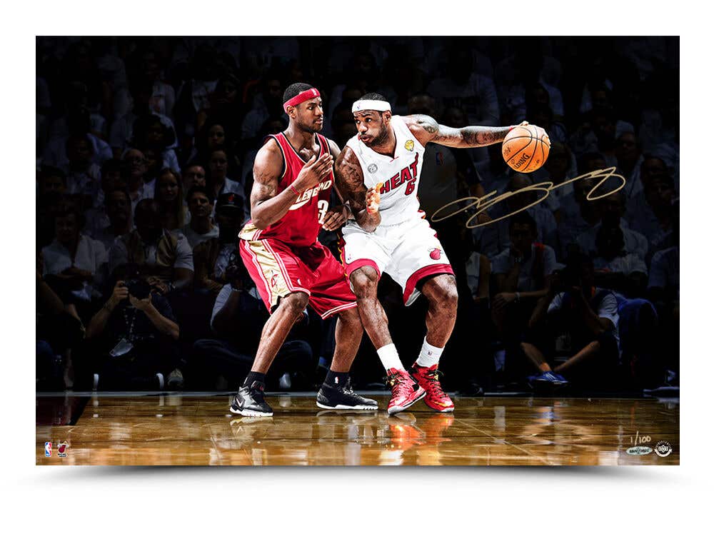 Lebron james autographed outlet