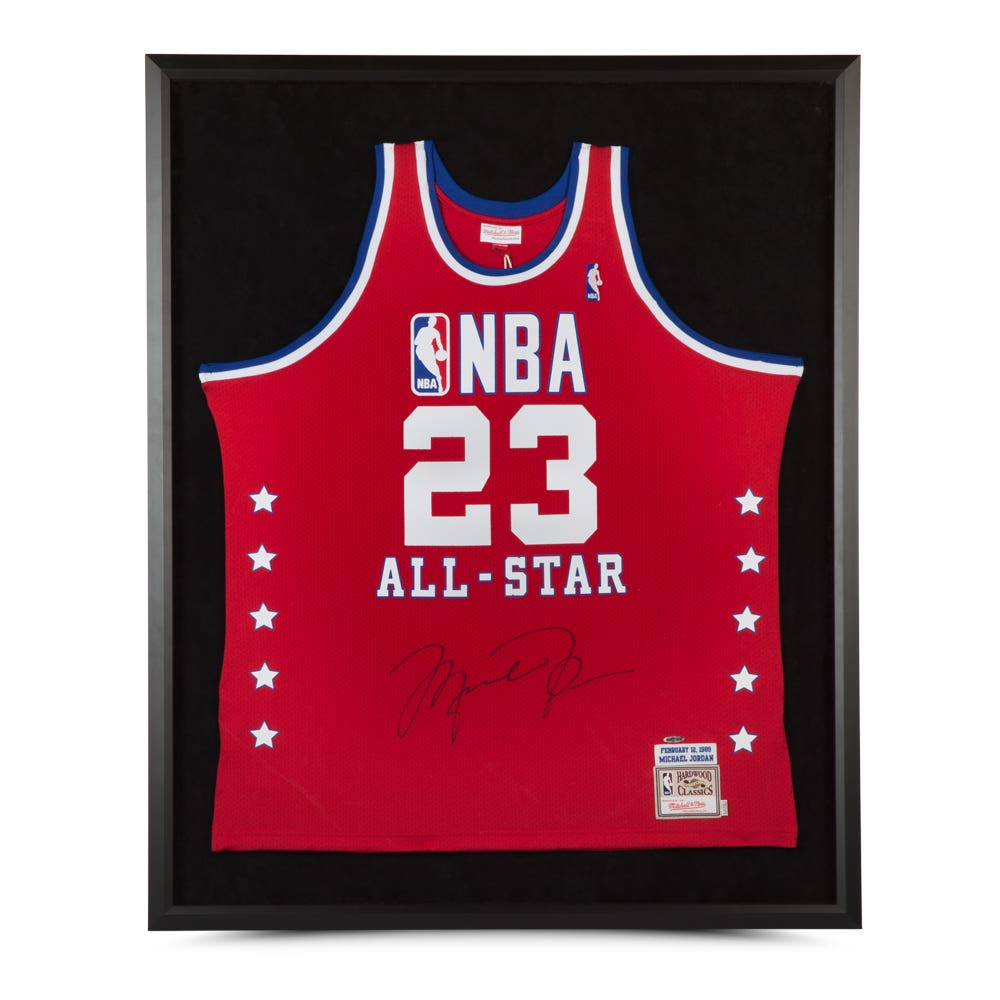 Michael Jordan Autographed 1989 All Star Game Authentic Mitchell Ness Jersey Framed