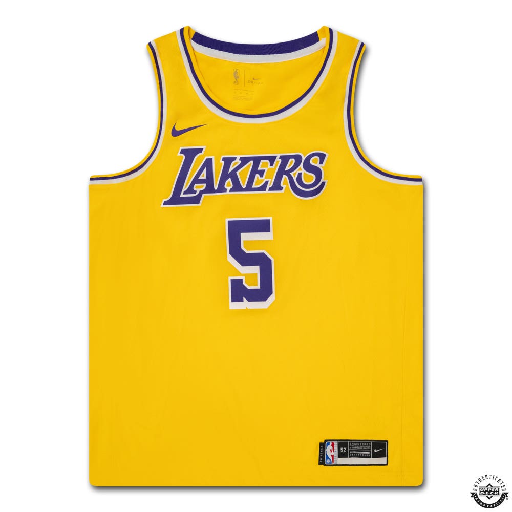 Talen Horton Tucker Autographed Inscribed 2020 NBA CHAMPS Los Angeles Lakers Nike Swingman Icon Edition