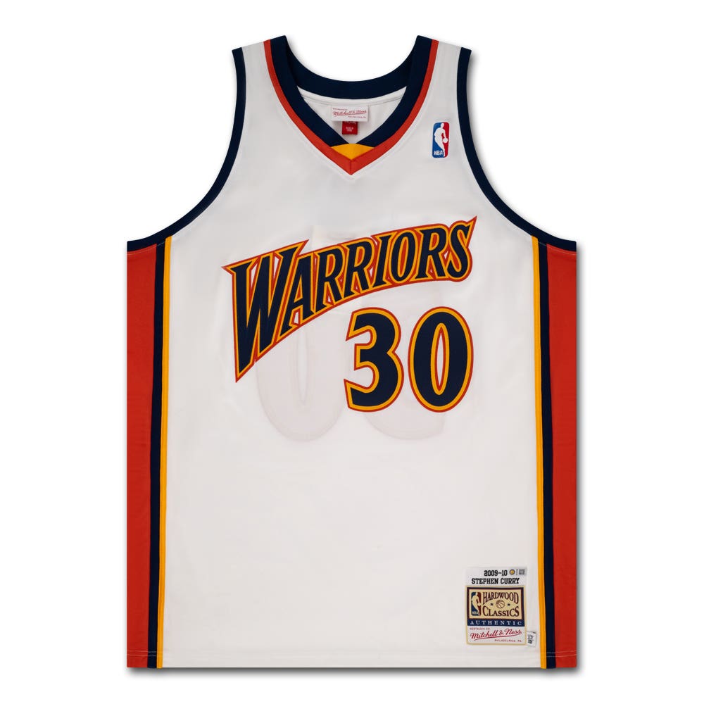 Stephen Curry Autographed 2009 10 Golden State Warriors White Authentic Mitchell Ness Jersey