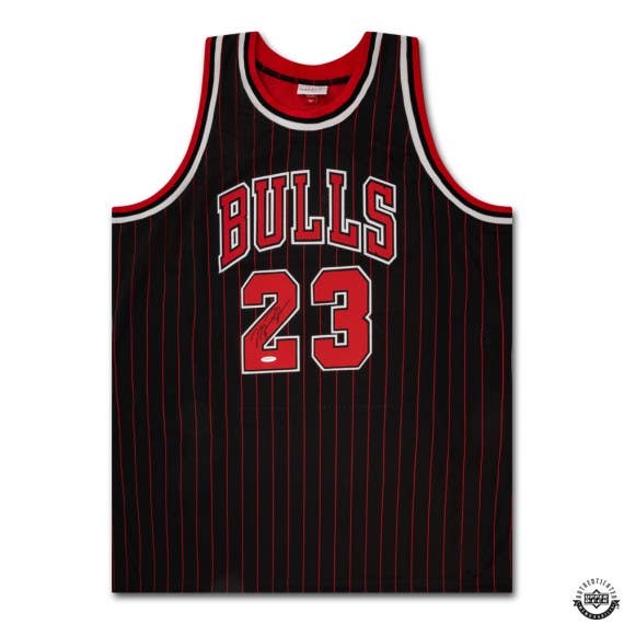 Michael Jordan Autographed 1996-97 Chicago Bulls Black With