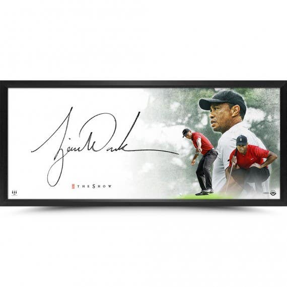 Tiger Woods Autographed “The Show Masterpiece”