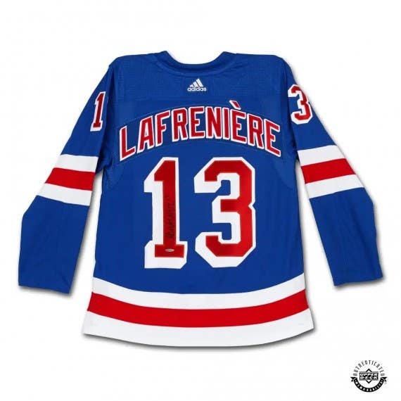 Outerstuff Youth Alexis Lafreniere Blue New York Rangers Home Premier Player Jersey