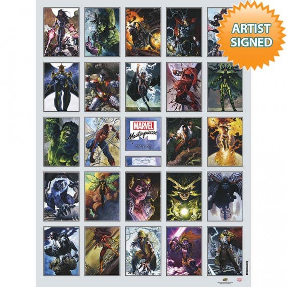 Ensemble de 100 cartes Marvel Masterpieces 2020 + classeur personnalisé  (voir de