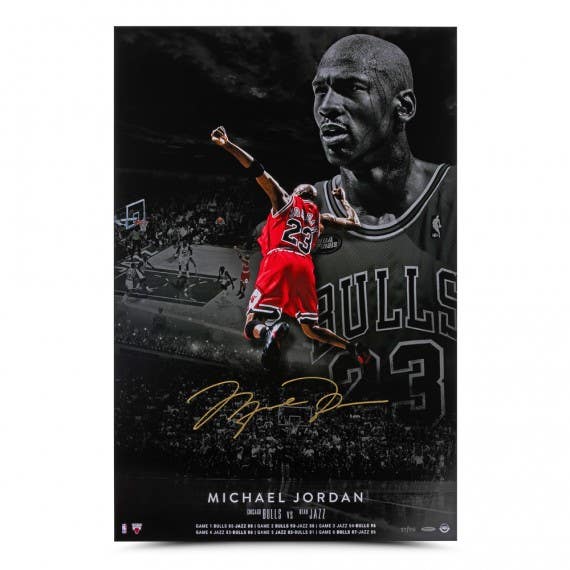 Michael Jordan Autographed “MJ Poster” 24x36