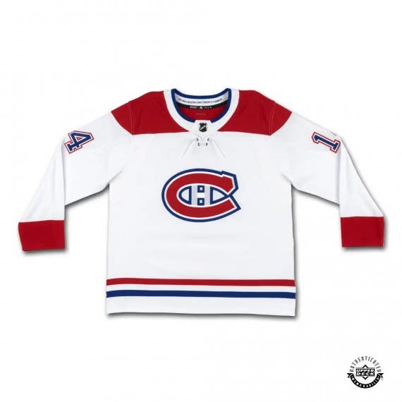 Nick Suzuki Autographed White Adidas Montreal Canadiens Jersey With  Captains Patch