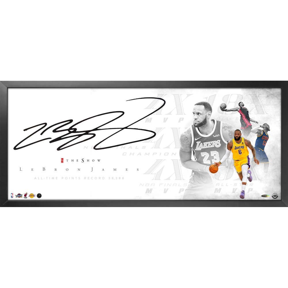 LeBron James Autographed The Show Record
